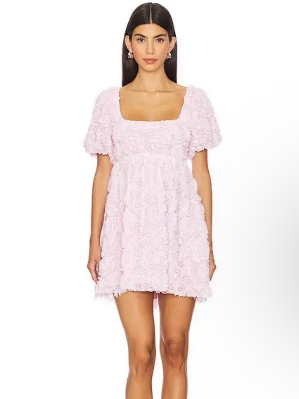 Show Me Your Mumu Smitten Baby Doll Mini Pink Dress Sweetheart Ruffle Bridal